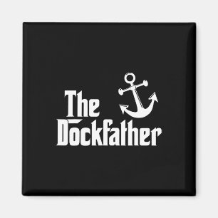 Imán Captura de papá, padre del barco de pesca divertid