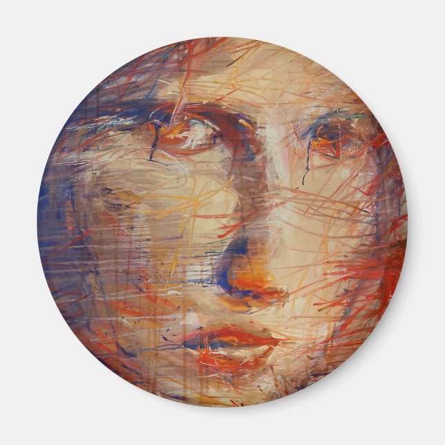 Imán Cara abstracta (Frente)