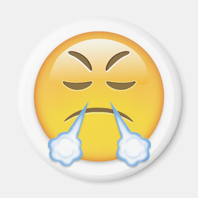 Imán Cara Con Aspecto De Emoji Triunfativa (Frente)