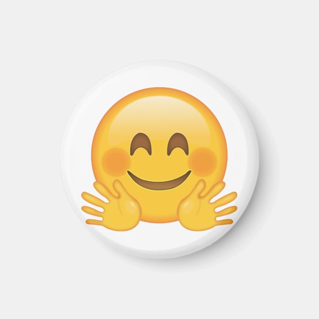 Imán Cara de abrazo - Emoji (Frente)