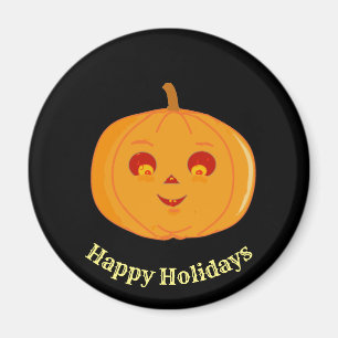 Imán Cara de calabaza cortada