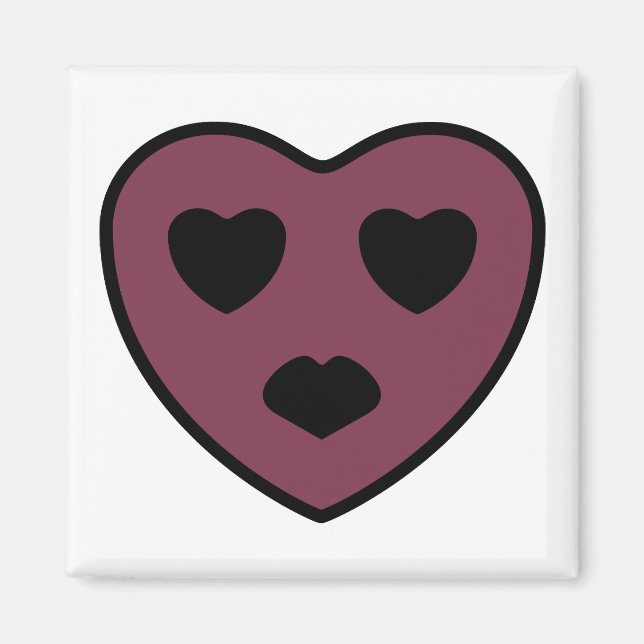Imán Cara de corazón (Frente)