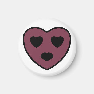 Imán Cara de Corazón Fruncida