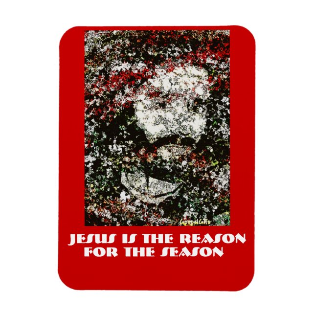 Imán Cara de Cristo de la temporada de Jesús (Vertical)