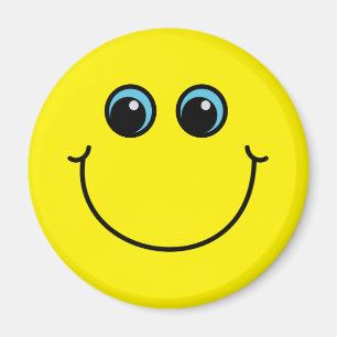 Imán Cara de Emoji sonriente amarilla
