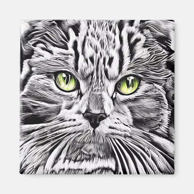 Imán Cara de gato (Frente)