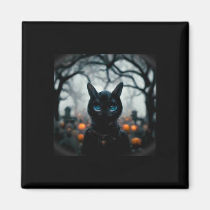 Imán Cara de gato lindo para Halloween