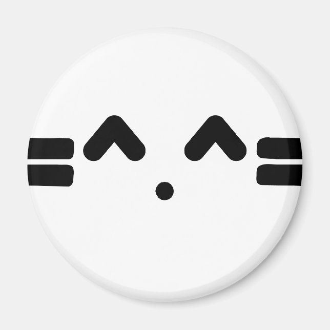 Imán ¡cara de gato, miau, gatito gatito! (Frente)