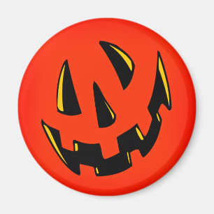 Imán Cara de la calabaza de Halloween