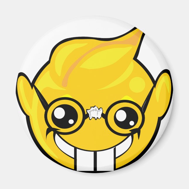 Imán cara de nerd (Frente)