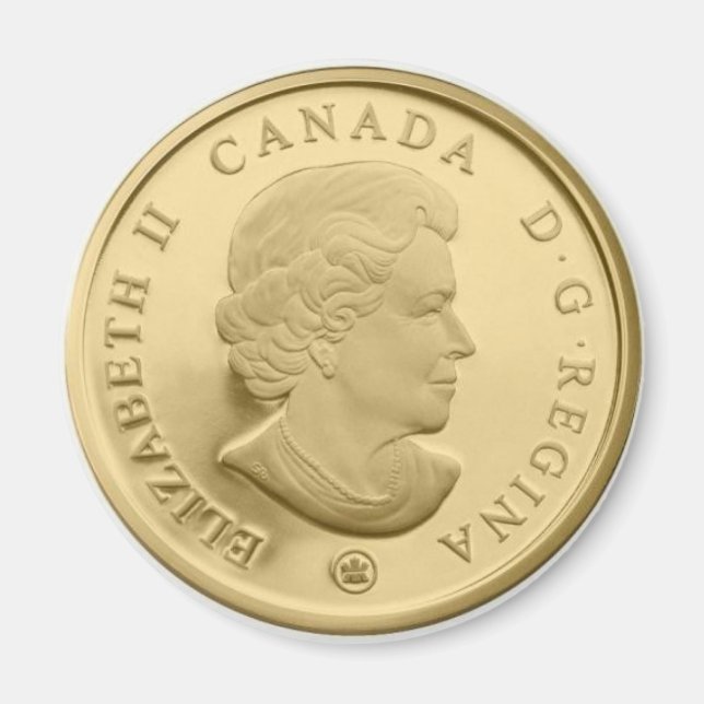 Imán Cara de oro de Canadá (Frente)