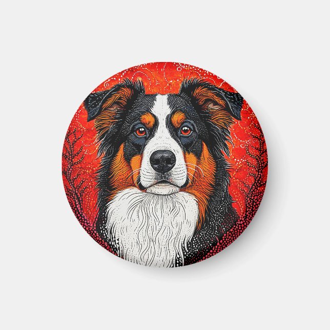 Imán Cara de perro lindo (Frente)