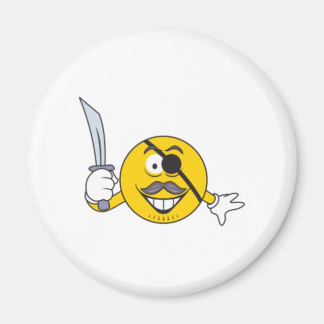 Imán Cara de Pirata (Frente)