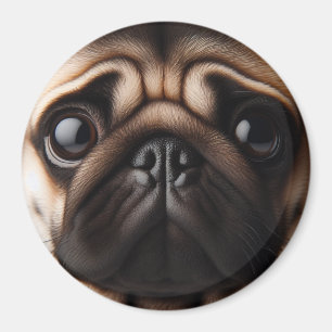 Imán Cara de Pug Adorable Perros Pug