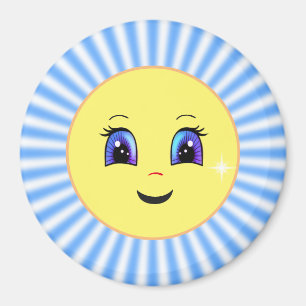 Imán Cara de sol linda moderna