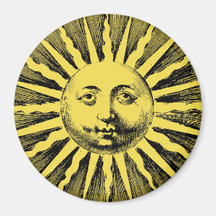 Imán Cara de sol vintage