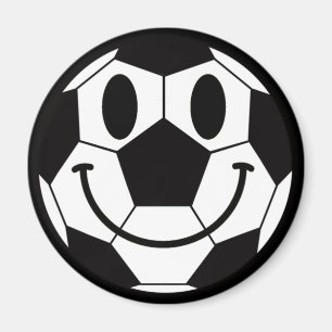Imán Cara de sonrisa de bola de fútbol