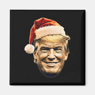 Imán Cara de Trump de Navidad Santa Divertido Xmas Meme