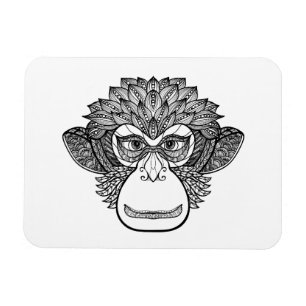 Imán Cara del Doodle del mono