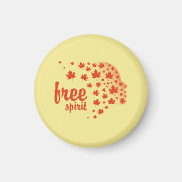 Imán Cara del espíritu libre, otoño