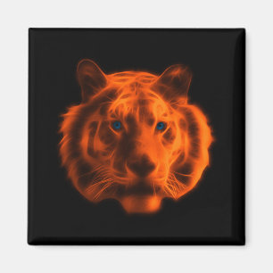 Imán Cara del tigre naranja
