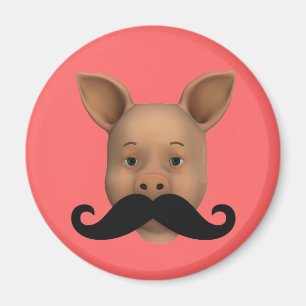 Imán Cara divertida de cerdo