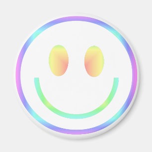 Imán Cara feliz retra maravillosa 70s