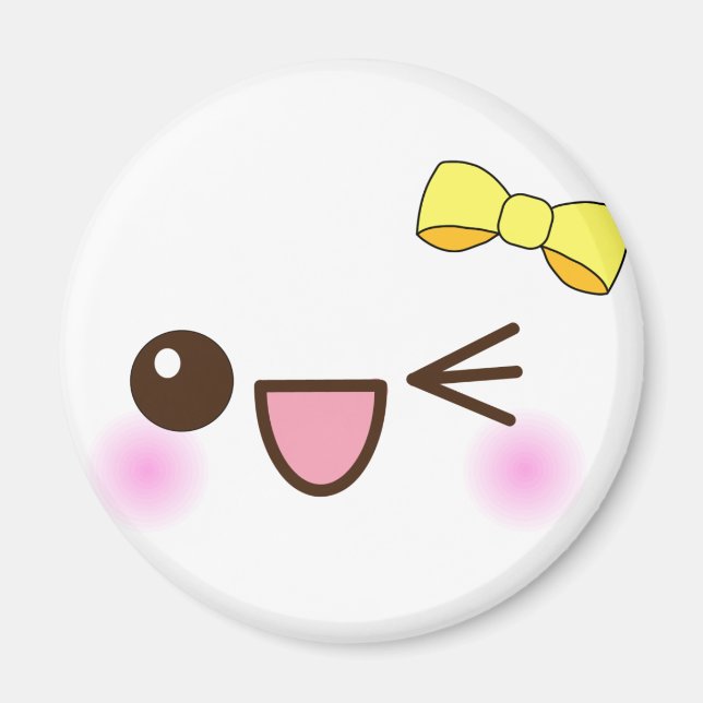 Imán ¡Cara Kawaii! (Frente)