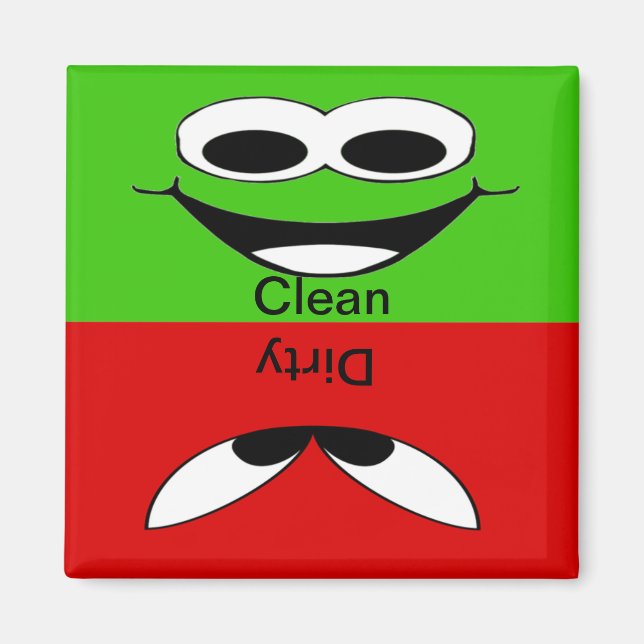 Imán Cara limpia y sucia (Frente)