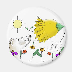 Imán Cara linda del hurón