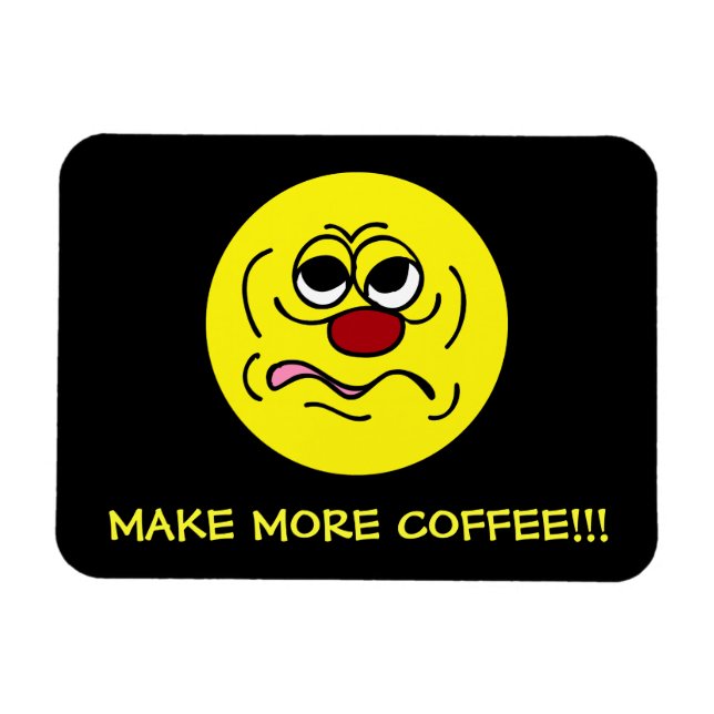 Imán Cara soñolienta Grumpey (Horizontal)