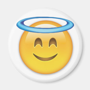 Imán Cara sonriente con emoji del halo