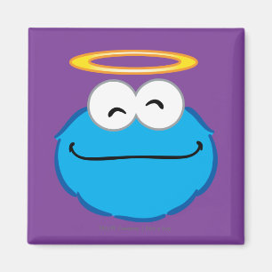 Imán Cara sonriente con halo y galleta