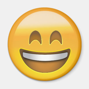Imán Cara sonriente con la boca abierta y emoji