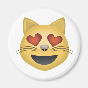 Imán Cara sonriente del gato con emoji en forma de