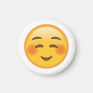 Imán Cara sonriente tímida - Emoji