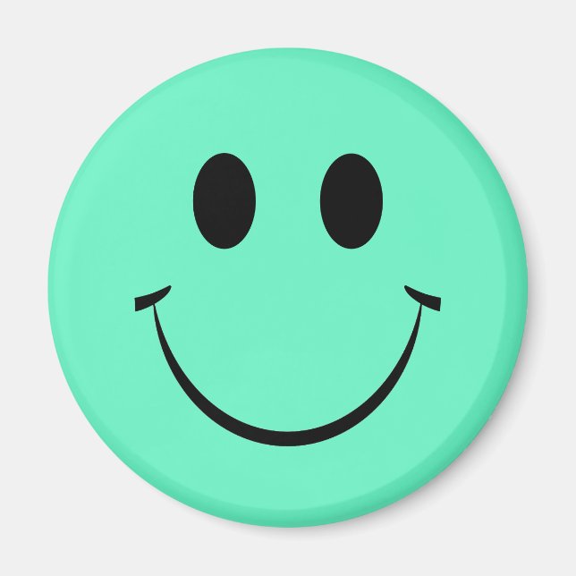 Imán Cara verde feliz (Frente)