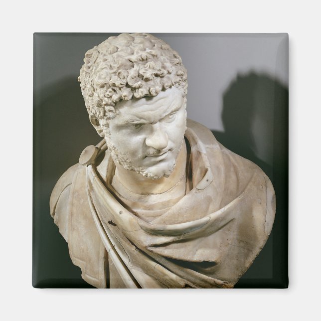 Imán Caracalla, busto curado de mármol romano, 212-217  (Frente)