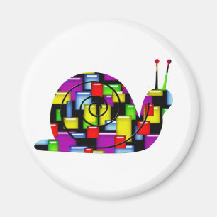 Imán caracol de mosaico
