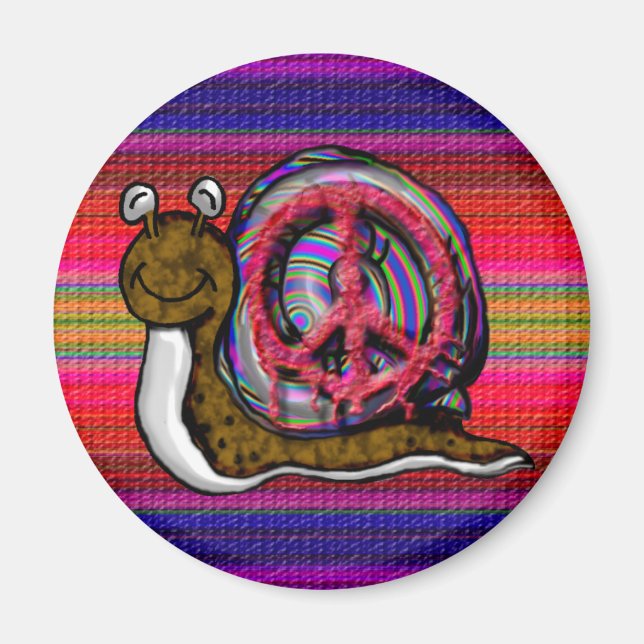 Imán caracol de paz (Frente)