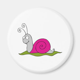 Imán caracol gracioso