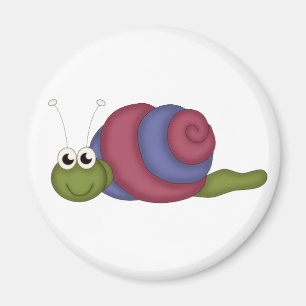 Imán Caracol rojo y azul