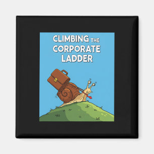 Imán Caracol Subiendo Escalera Corporativa Negocios Div