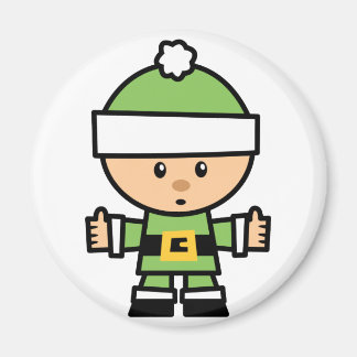 Imán Carácter de navidad de color - Elf