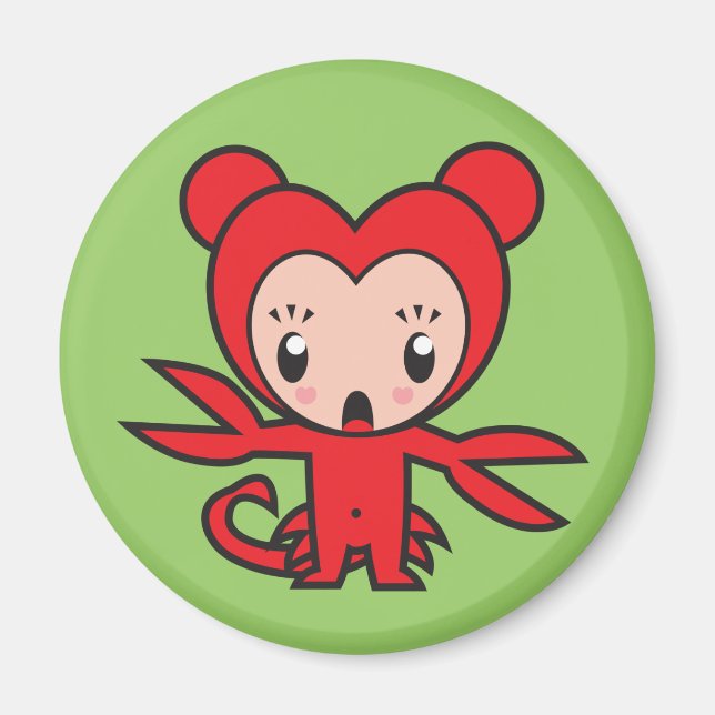 Imán Carácter de signo de estrella - Escorpio (Frente)