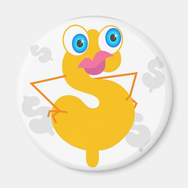 Imán Carácter dólar (Frente)