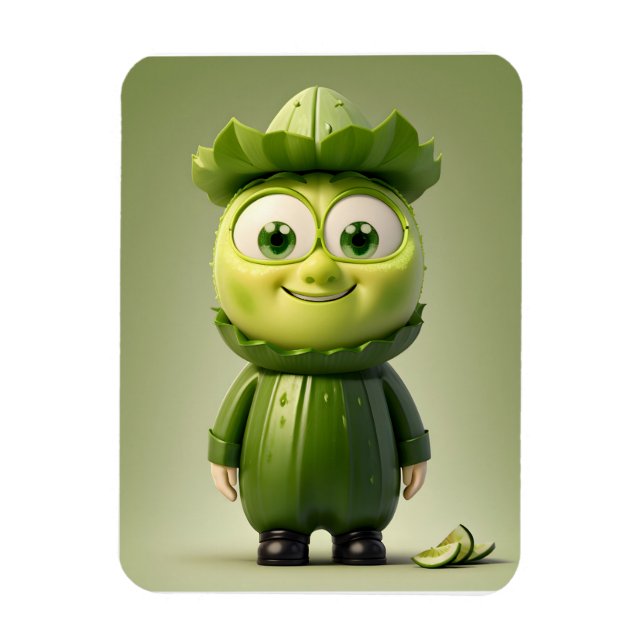 Imán Carácter pepino gracioso (Vertical)