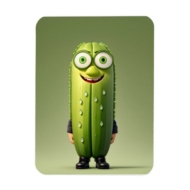 Imán Carácter pepino gracioso (Vertical)
