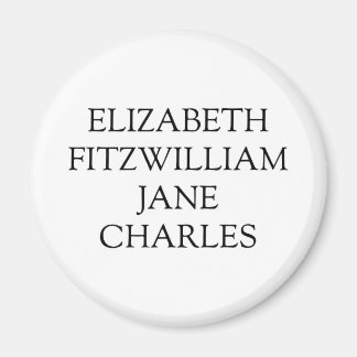 Imán Caracteres principales del orgullo y los prejuicio