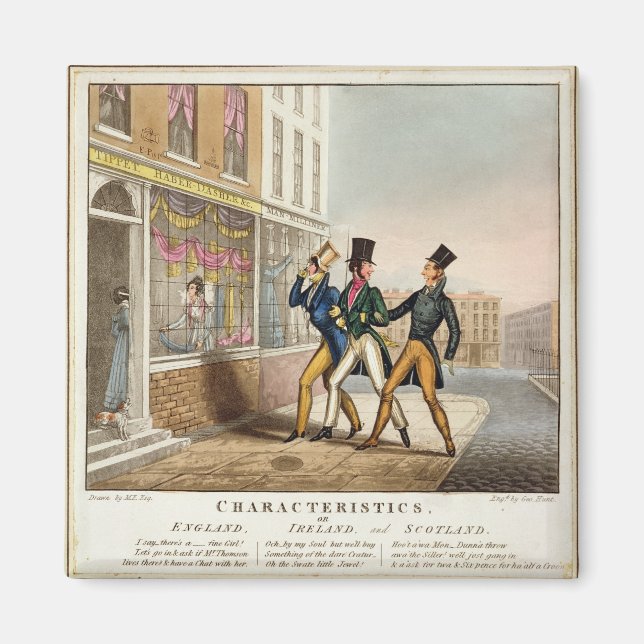 Imán Características - Inglaterra, Irlanda y Escocia, e (Frente)